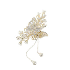 Rhinestone Pearl Hair Claws Hair Clip Hairpin Barrette Girls Ornament