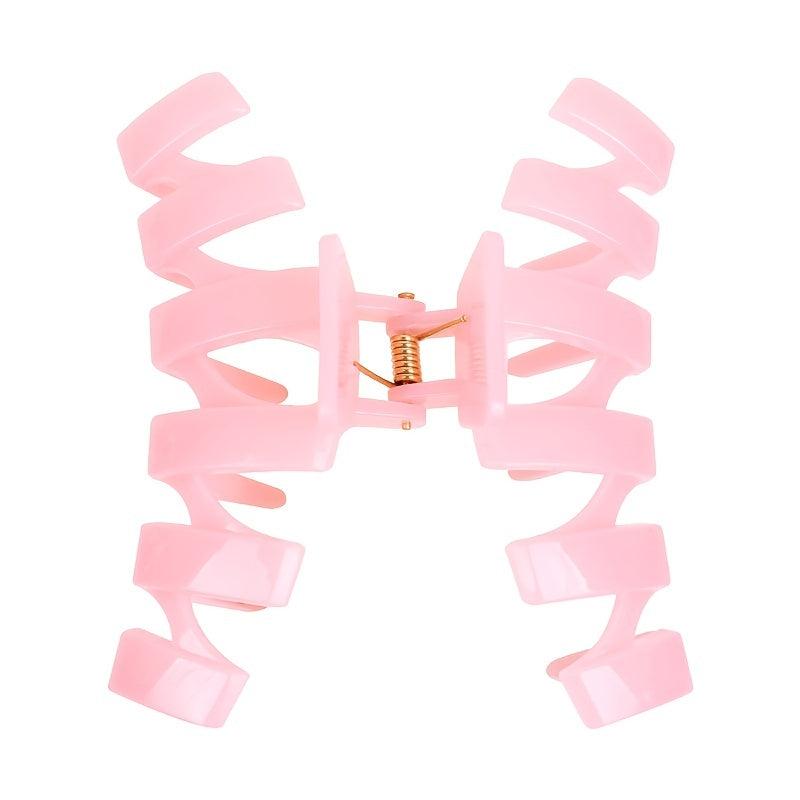 Oversize Pink Hair Claw Clip Non Slip Strong Hold Grip Hair Jaw Clip