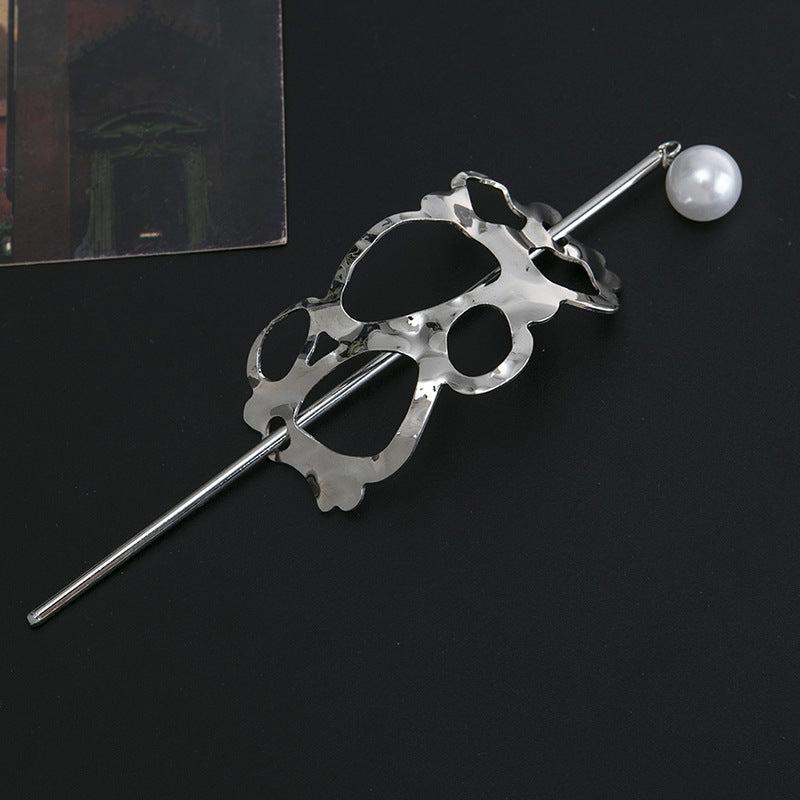 Pearl Hair Stick Metal Hairpin