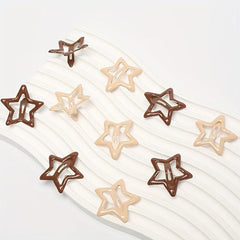 10pcs Pentagram Hair Clip for Girls