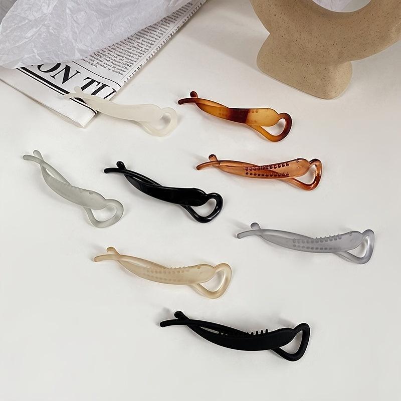 Matte Banana Clip Hair Claws Ponytail Holder Hairpins