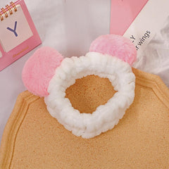 Pink Panda Balloon Headband Hair Tie for Beauty Spa Facial