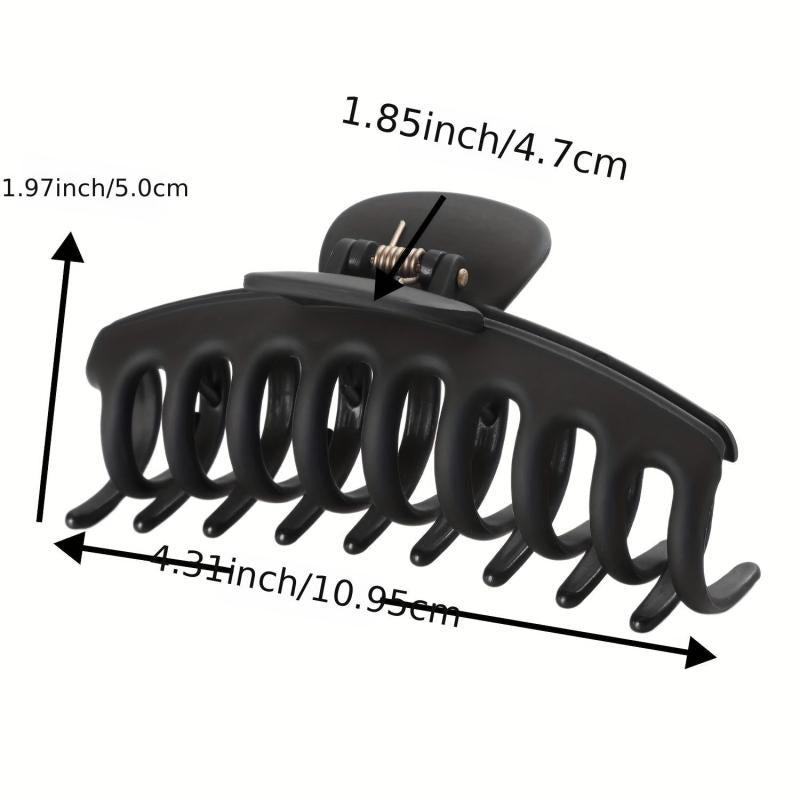 4 Large Hair Claw Clips Non-slip Strong Hold Jaw Clip Hair