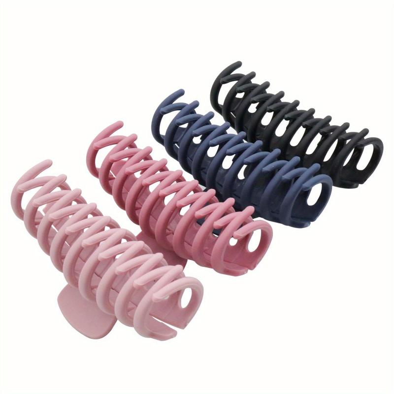4 Large Hair Claw Clips Non-slip Strong Hold Jaw Clip Hair