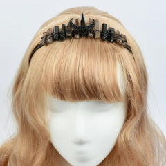 Crystal Quartz Witchy Crown Fae Fairy Rave Music Crystal Crown