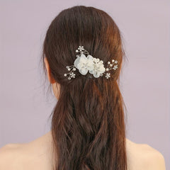 Bridal Hairbrush Photo Studio Decoration Silk Flower Headdress