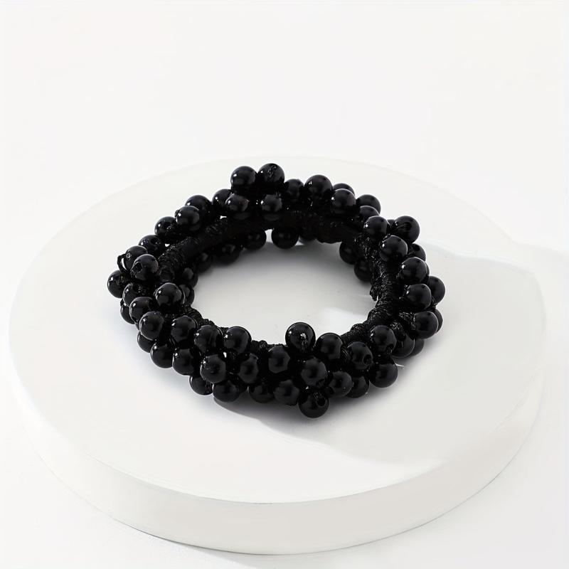 Sweet Faux Pearl Hair Tie Ponytail Holder Hair Rope Women Girls Accessories