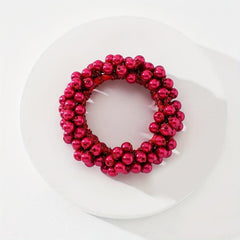Sweet Faux Pearl Hair Tie Ponytail Holder Hair Rope Women Girls Accessories