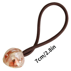 Romantic Flower Decor Hair Tie Elastic Ponytail Holder