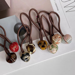 Romantic Flower Decor Hair Tie Elastic Ponytail Holder