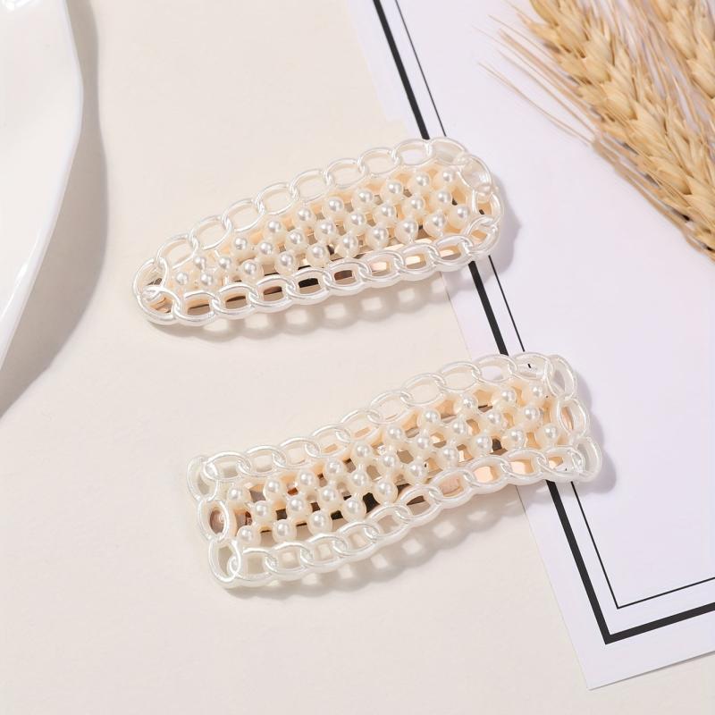 2pcs Resin Hair Clip Duck Billed Style Hair Clip For Women Girls