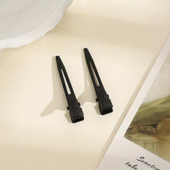 12pcs Solid Style Frosted Hair Clip for Women