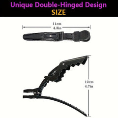 12pcs Hair Clip Basic Duck Billed Clip Hair Styler Women's Hair Accessories