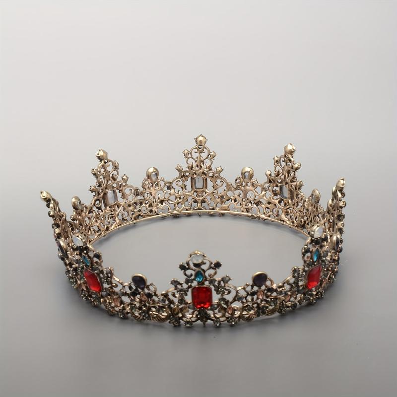 Crystal Headbang Queen Crown Tiara Bridal Headwear Crown