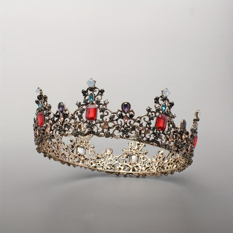 Crystal Headbang Queen Crown Tiara Bridal Headwear Crown