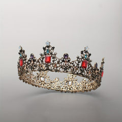 Crystal Headbang Queen Crown Tiara Bridal Headwear Crown