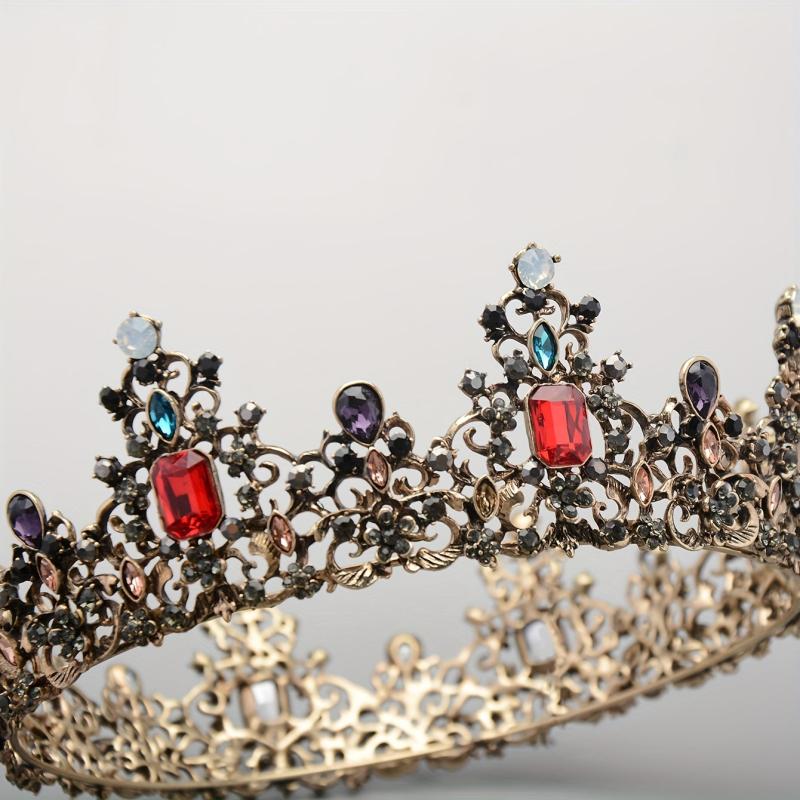 Crystal Headbang Queen Crown Tiara Bridal Headwear Crown