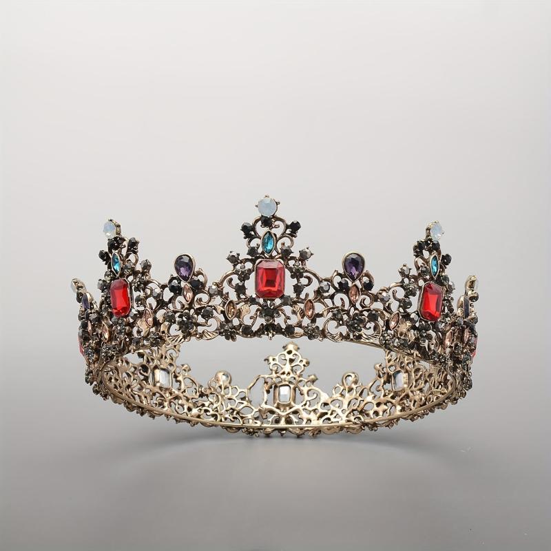 Crystal Headbang Queen Crown Tiara Bridal Headwear Crown