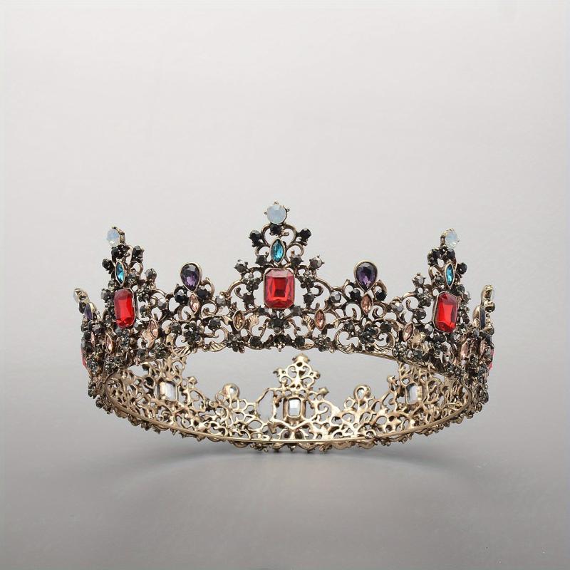 Crystal Headbang Queen Crown Tiara Bridal Headwear Crown