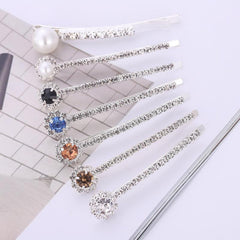 Rhinestone Bobby Pins Faux Pearl Hair Barrettes