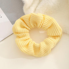 Solid Knitted Hair Tie Scrunchie Ponytail Holder