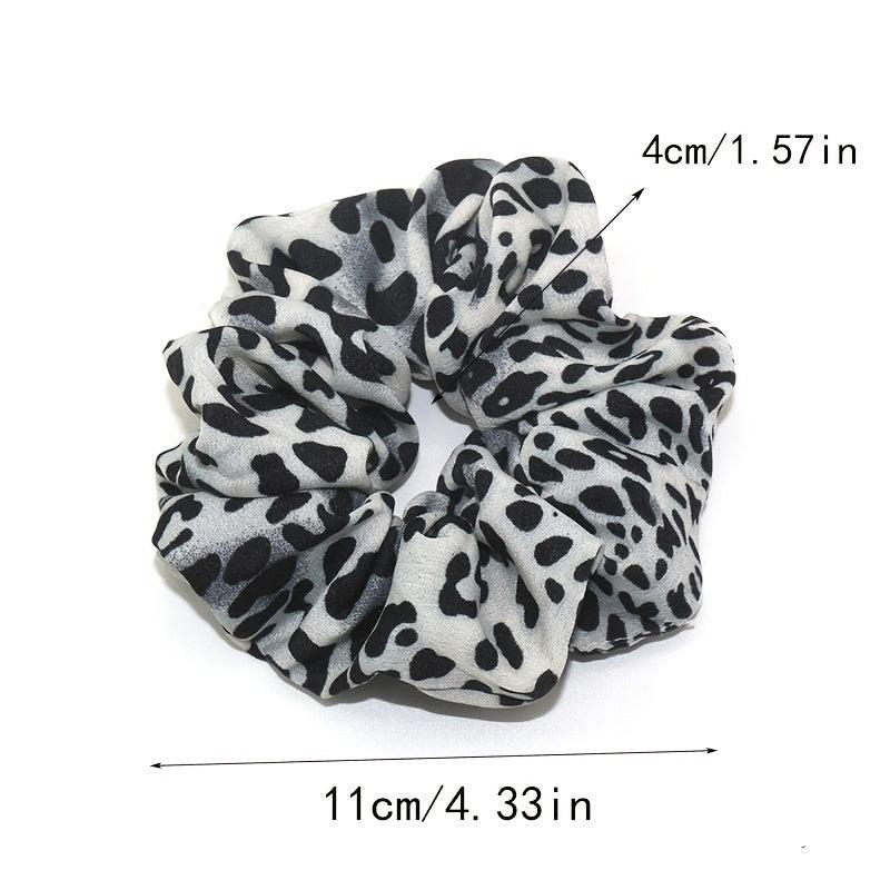 Leopard Hair Scrunchies Sleep Soft Scrunchie for Women Girls