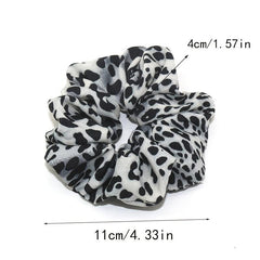 Leopard Hair Scrunchies Sleep Soft Scrunchie for Women Girls