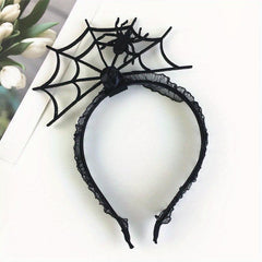 Halloween Head Hoop Spider Net Hair Accessory Party Decoration