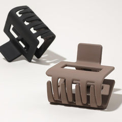 3pcs Frosted Hair Claw Clip Rectangle Hairpin Daily Hair Accessories