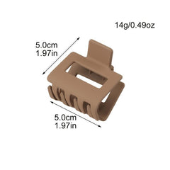 3pcs Frosted Hair Claw Clip Rectangle Hairpin Daily Hair Accessories