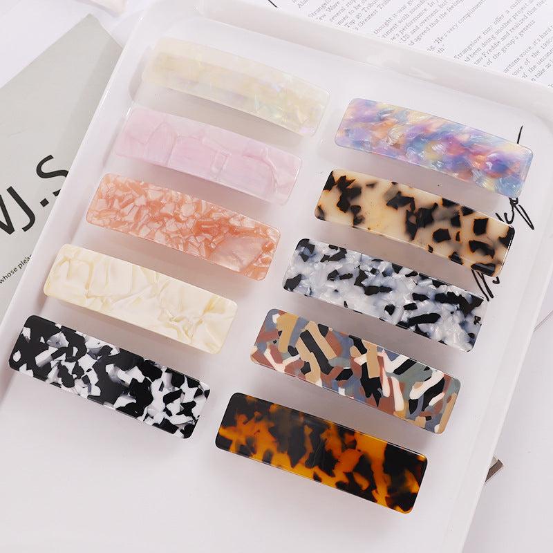 Acetic Acid Acrylic Barrette Occipital Bun Hair Clip