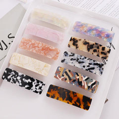 Acetic Acid Acrylic Barrette Occipital Bun Hair Clip