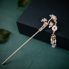 Ginkgo Leaf Hairpin Retro Hair Stick Women Hair Accessories