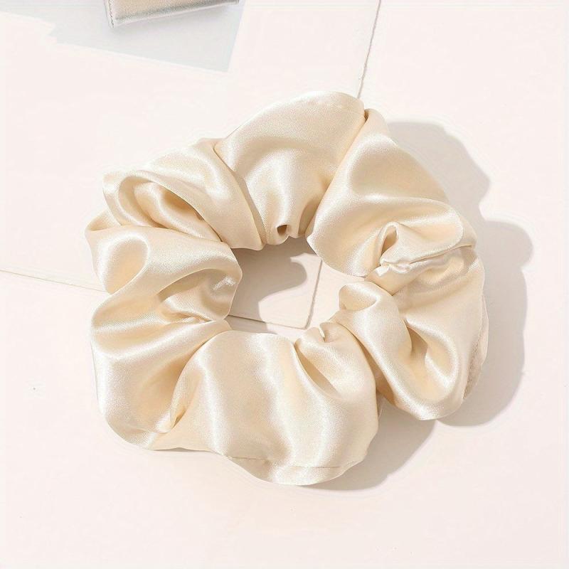 Silky Satin Scrunchies Hair Tie Ponytail Holder Hair Rope Women Girls Accessorie