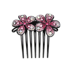 Rhinestone Flower Hair Comb Pin Wedding Bridal Headdress Accessory