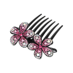 Rhinestone Flower Hair Comb Pin Wedding Bridal Headdress Accessory