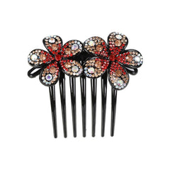 Rhinestone Flower Hair Comb Pin Wedding Bridal Headdress Accessory