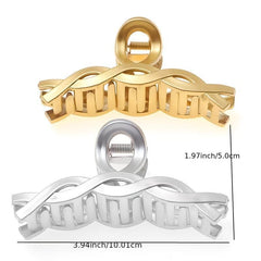 Frosted Twist Hair Claw Clip Strong Hold Grip Hair Jaw Clip