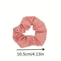 Christmas Large Scrunchies Sweet Stars Snowflake Hair Ring