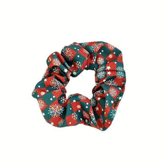 Christmas Large Scrunchies Sweet Stars Snowflake Hair Ring