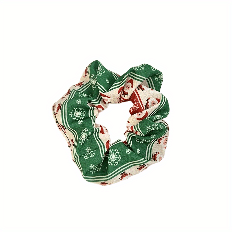 Christmas Large Scrunchies Sweet Stars Snowflake Hair Ring