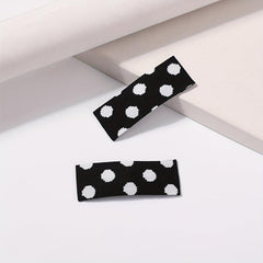2pcs Polka Dot Snap Clip Hair Clip for Women Girls