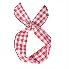 Vintage Bow Tie Rabbit Ear Headband Hair Accessory