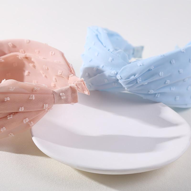 2pcs Knotted Headbands Wide Cross Knot Hair Hoop Women's Headbands Elastic Turba