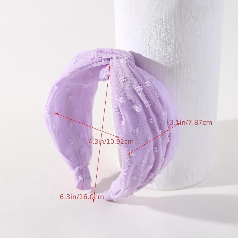 2pcs Knotted Headbands Wide Cross Knot Hair Hoop Women's Headbands Elastic Turba