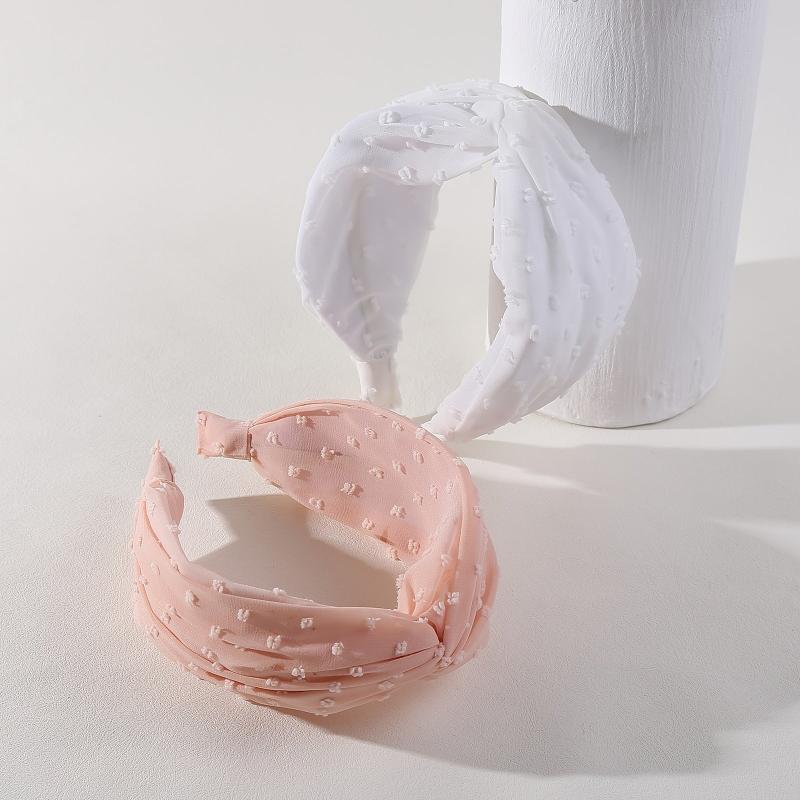 2pcs Knotted Headbands Wide Cross Knot Hair Hoop Women's Headbands Elastic Turba