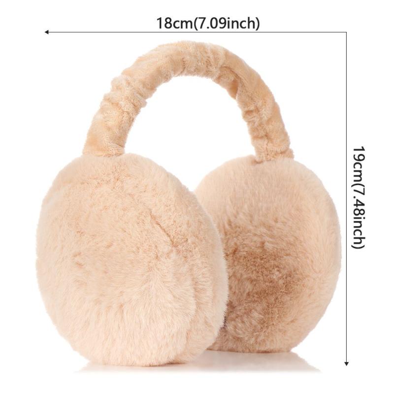 Soft Plush Ear Warmer Foldable Earmuffs for Winter Outdoor