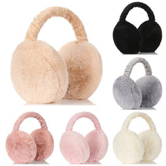 Soft Plush Ear Warmer Foldable Earmuffs for Winter Outdoor