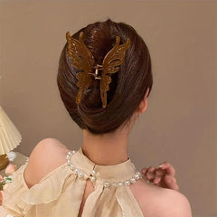 Acrylic Butterfly Hair Clip Large Hair Claw Back Head Hair Clip