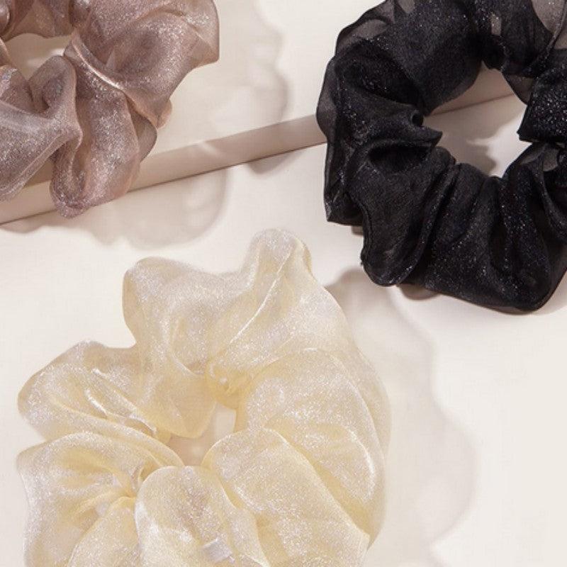 4pcs Oversized Satin Scrunchies for Thick Hair